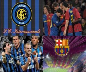 пазл Лига чемпионов УЕФА 2009-10 полуфинал, ФК &quot;Интер&quot; Милан - Барселона